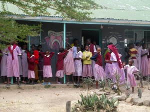 All-girls school in Maasai village in Nkoilale - photography by Jenny SW Lee