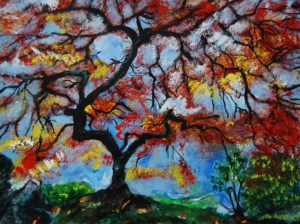Thee Tree acrylic painting