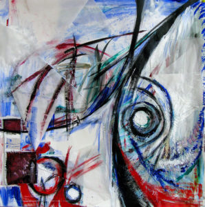 Madness - acrylic mixed media by Jenny S.W. Lee created in Artist-in-Residence Amsterdam