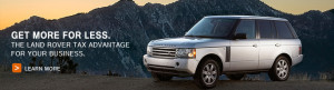 Website banner for Land Rover Peabody