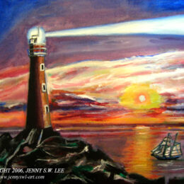 Lighthouse - acrylic (Not Available)