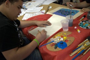 Afterschool art enrichment program at Salem Cyberspace