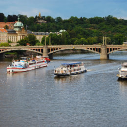Vtava river and bridges