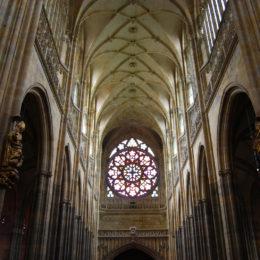 St. Vitus Cathedral. Gothic architecture. Prague, Czech Republic - photography by Jenny SW Lee