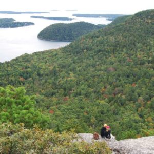 Somes Sound entrance view from Acadia Mountain