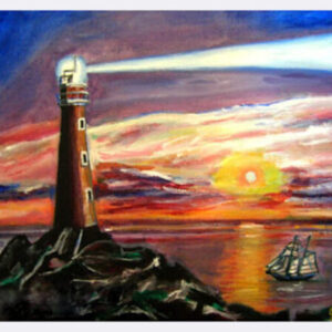 Lighthouse - acrylic by Jenny S.W. Lee